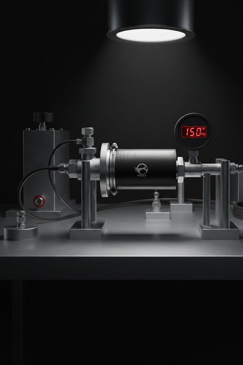 Sierra hose 150 PSI pressure test rig